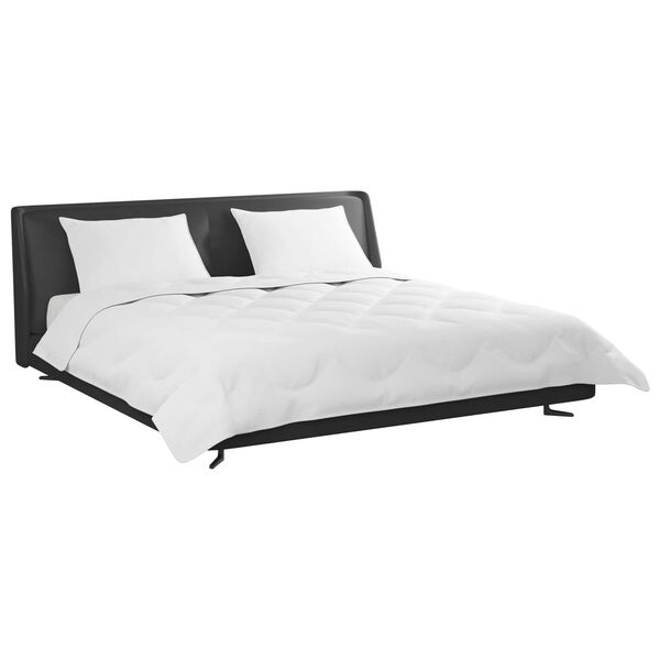 vidaXL Dekbed met kussen 3 pcs Wit Microfibre