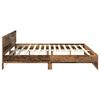 vidaXL Bedframe met hoofdeinde Oud Hout 200 x 200 cm Bewerkt hout