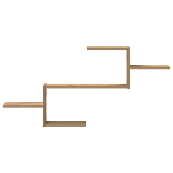 vidaXL Wandschap 104x15x49 cm bewerkt hout artisanaal eikenkleurig