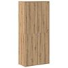 vidaXL Hoge kast 80 x 39 x 178 cm Bewerkt hout Artisanaal eiken