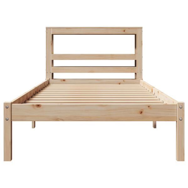 vidaXL Bedframe zonder matras massief grenenhout 90x200 cm