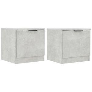 vidaXL Nachtkastjes 2 st 40x39x40 cm betongrijs