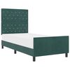 vidaXL Boxspringbed met hoofdeinde Donkergroen 100 x 200 cm Fluweel