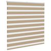vidaXL Zebra Blind 145x100 cm stofbreedte 140,9 cm polyester zandbruin