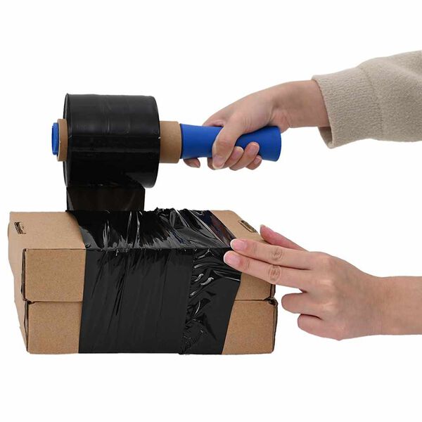 vidaXL Stretchfolies 10 stuks zwart 23 &micro;m 10 cm x 300 m