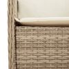 vidaXL 9-delige Tuinset met kussens poly rattan beige