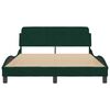 vidaXL Bedframe "Dover" 140x200 cm fluweel donkergroen
