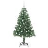 vidaXL Kerstboom met 150 LED met standaard Groen 150 cm PVC