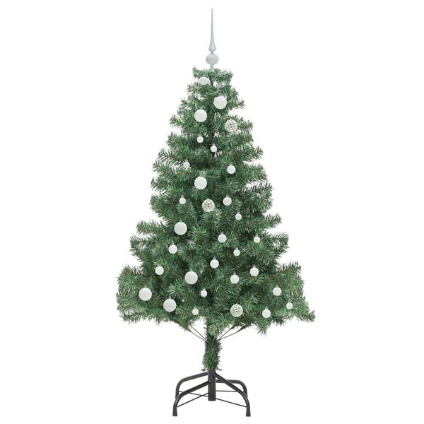 vidaXL Kerstboom met 150 LED met standaard Groen 150 cm PVC