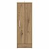 vidaXL Schoenenkast 32x35x92 cm bewerkt hout oud houtkleurig