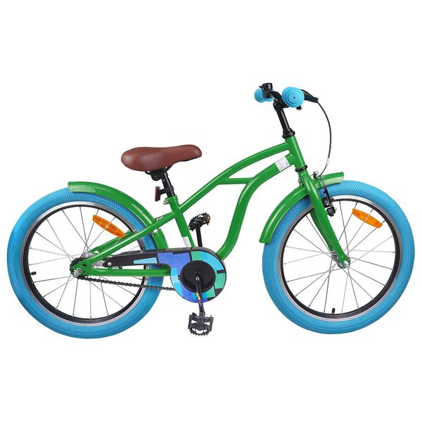 vidaXL Kinderfiets 18 Inch voor 5-7 jaar Groen