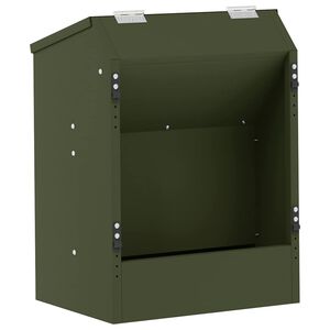 vidaXL Konijnenvoer Olijfgroen 33,5 x 25,5 x 45,5 cm 3 kg