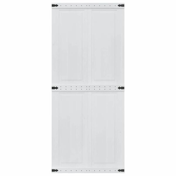 vidaXL Deur Corona Wit 90 x 210 cm Bewerkt hout