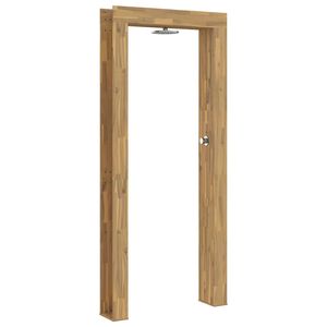 vidaXL Buitendouche 226 cm Massief acaciahout en roestvrij staal Wit