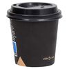 vidaXL Koffiebekers 1000 st met deksels 120 ml papier zwart
