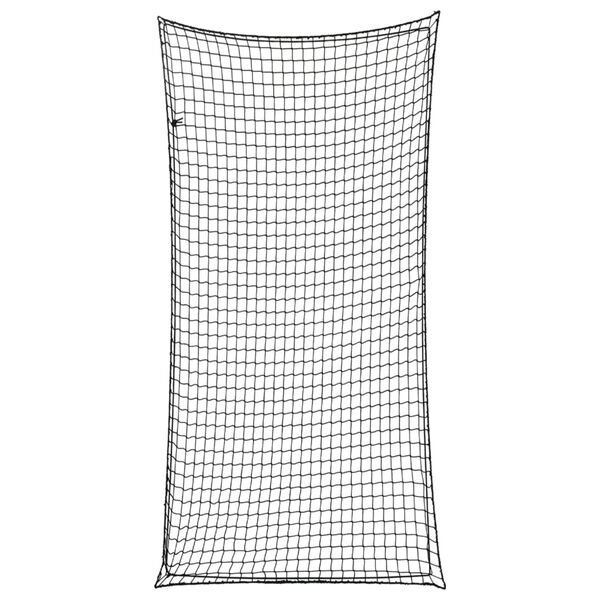 vidaXL Aanhangwagennet elastisch touw 7x3,5 m polypropeen zwart
