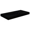 vidaXL Wandschappen zwevend 4 st 50x23x3,8 cm MDF hoogglans zwart