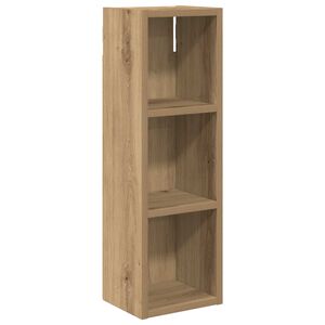 vidaXL Badkamer wandkast Ambachtelijk eiken 20 x 16 x 62,5 cm