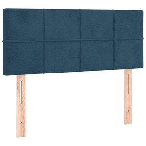 vidaXL Hoofdbord 90x5x78/88 cm fluweel donkerblauw