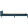 vidaXL Bedframe zonder matras 100x200 cm fluweel donkerblauw