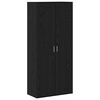 vidaXL Highboard 80 x 39 x 178 cm Bewerkt hout Zwart eiken