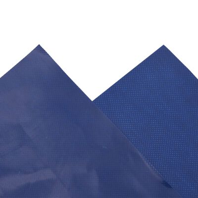vidaXL Dekzeil 650 g/m² 4x4 m blauw