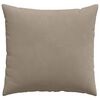 vidaXL Sofa Kussens 2 stuks Taupe 45 x 45 cm Stof