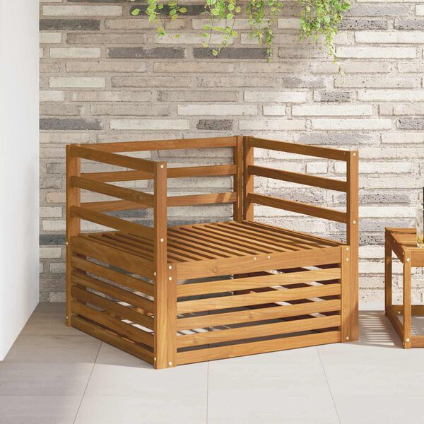 vidaXL 2 Stuk Bank met armleuningen Naturel