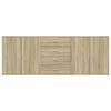 vidaXL Dressoirs 3 st bewerkt hout sonoma eiken