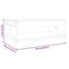 vidaXL Salontafel met Infinity LED 90x50x38 cm sonoma eikenkleurig