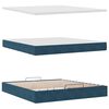 vidaXL Ottoman bed met matrassen en LED's 160x200cm fluweel