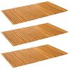 vidaXL Badmat 3 st Naturel 100 x 60 cm Massief Acaciahout