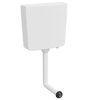 vidaXL Toiletstortbak met watertoevoer onderin 3/6 L wit