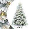 vidaXL Kunstkerstboom met 300 LED met standaard Wit 240 cm PE en PVC