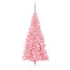 vidaXL Kerstboom met 300 LED met standaard Roze 180 cm PVC