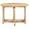 vidaXL Eettafel rond 110x76 cm massief mangohout
