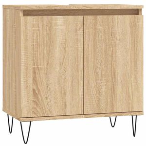 vidaXL Badkamerkast 58x33x60 cm bewerkt hout sonoma eikenkleurig