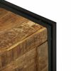 vidaXL Opbergbox Bruin en zwart 60 x 40 x 41 cm Massief Mango Hout