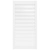 vidaXL Kastdeur met lamellen 99,3x49,4 cm massief grenenhout wit