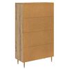 vidaXL Highboard Artisan Eiken 69,5 x 31 x 115 cm Bewerkt hout