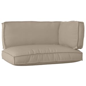 vidaXL Pallet Kussen Set 3 pcs Taupe Oxford Stof