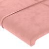 vidaXL Hoofdborden 2 st 80x5x78/88 cm fluweel roze