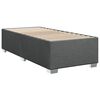 vidaXL Boxspring met matras stof donkergrijs 80x200 cm