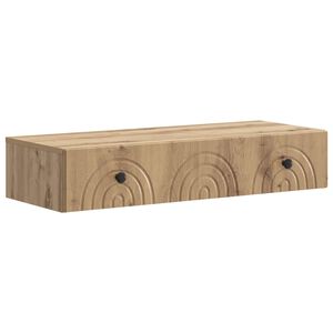 vidaXL Wandmontage Zijtafel 87,5 x 34,5 x 17 cm Bewerkt hout