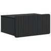 vidaXL Wandbeugel Bedkast Zwart 49 x 34,5 x 24 cm Bewerkt hout
