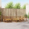 vidaXL Buiten bankenset 7 pcs Naturel Massief Acaciahout