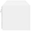 vidaXL Tv-wandmeubelen met LED-verlichting 2 st 60x35x31 cm wit