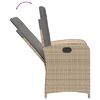 vidaXL 9-delige Tuinset met kussens poly rattan gemengd beige