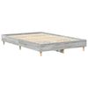 vidaXL Bedframe Grijs Sonoma 193 x 123 x 25 cm Bewerkt hout