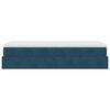 vidaXL Ottoman bed met matras 100x200 cm fluweel donkerblauw